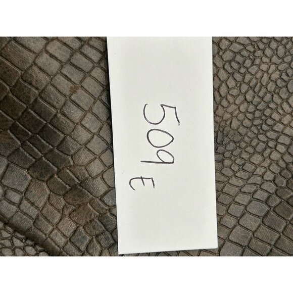 Vintage 90s Brown Crocodile Print Faux Leather Pants By View Moda Italiana Sz 8 - Picture 9 of 9